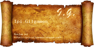 Ipi Gilgames névjegykártya